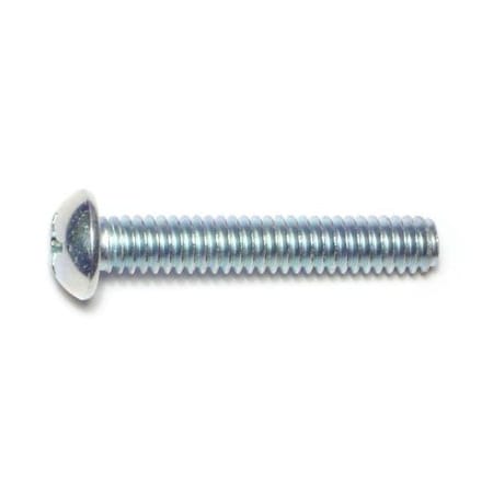 Midwest Fastener 1/4"-20 x 1-1/2 in Phillips Round Machine Screw, Zinc Plated Steel, 25 PK 63614